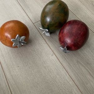 Colombian Crafts Coconut Shells for Use in a Centerpiece.  Approx. 4-5” Wide.